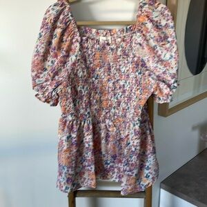 Hayden LA Floral Blouse with Sleeves